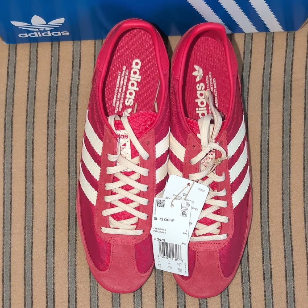 Adidas SL 72 OG Women's Red and White Sneakers